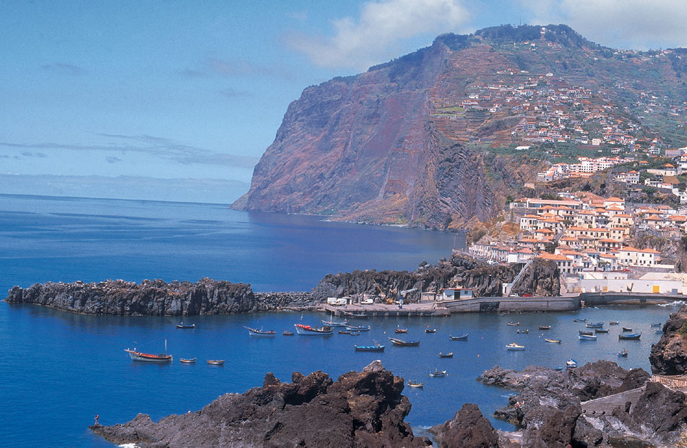 Het prachtige uitzicht over zee van Madeira