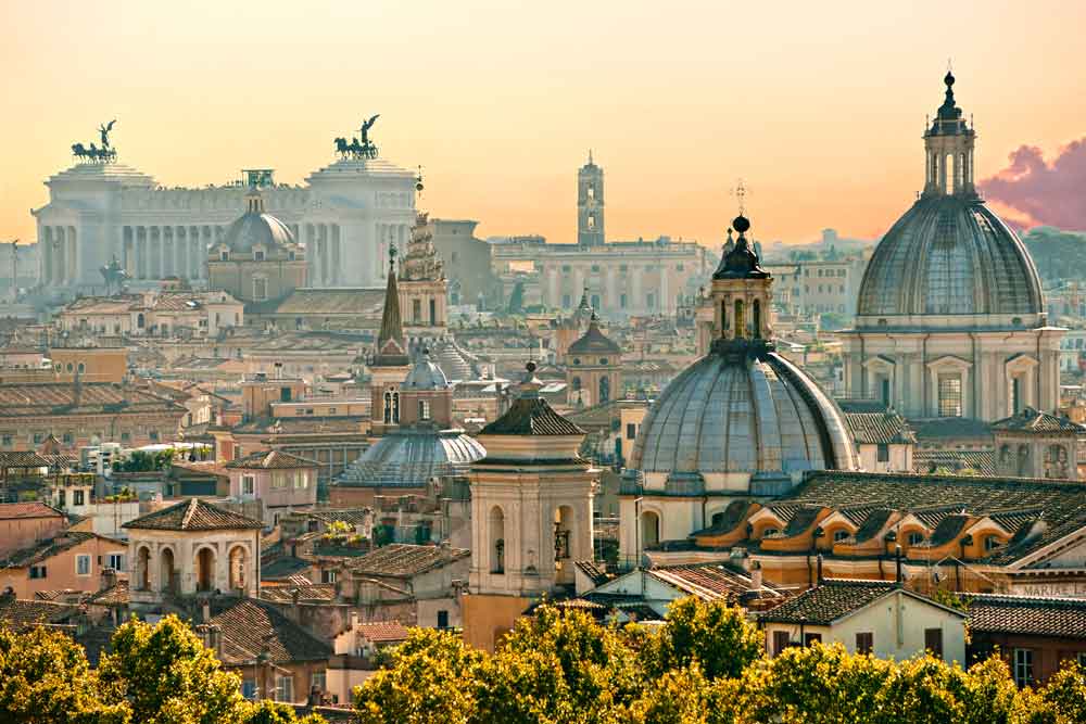 Rome vanuit de lucht