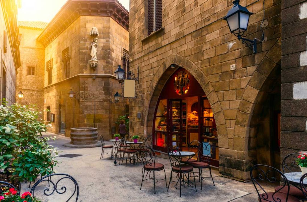 Een schattig straatje in Barcelona