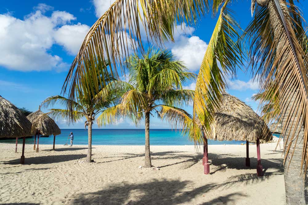 Het strand van Curacao