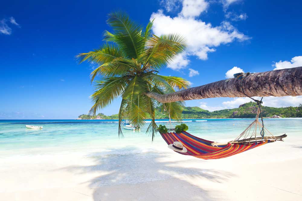 Strand aan de Seychellen