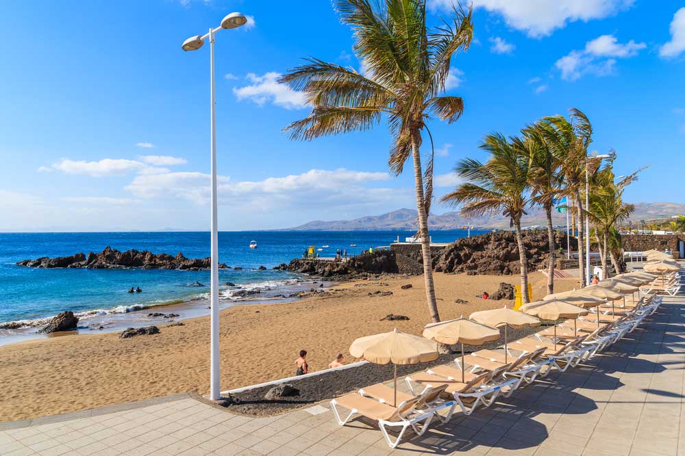 Het strand van Lanzarote