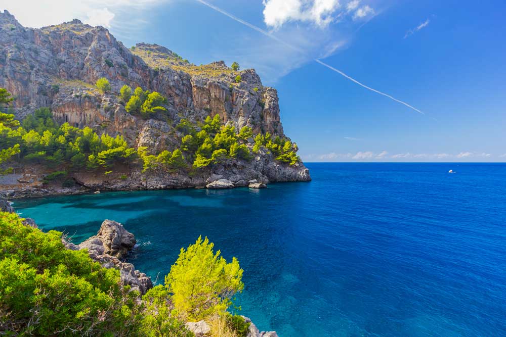De mooie kust van Mallorca